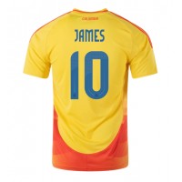 Kolumbia James Rodriguez #10 Kotipaita Copa America 2024 Lyhythihainen